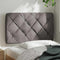 vidaXL - Hoofdbordkussen - 80 - cm - stof - taupe