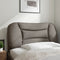 vidaXL - Hoofdbordkussen - 80 - cm - stof - taupe