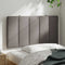 vidaXL - Hoofdbordkussen - 80 - cm - stof - taupe