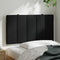 vidaXL - Hoofdbordkussen - 80 - cm - stof - zwart