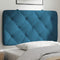 vidaXL - Hoofdbordkussen - 90 - cm - fluweel - blauw