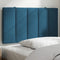 vidaXL - Hoofdbordkussen - 90 - cm - fluweel - blauw