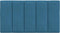 vidaXL - Hoofdbordkussen - 90 - cm - fluweel - blauw