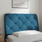 vidaXL - Hoofdbordkussen - 90 - cm - fluweel - blauw