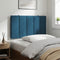 vidaXL - Hoofdbordkussen - 90 - cm - fluweel - blauw