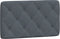 vidaXL - Hoofdbordkussen - 90 - cm - fluweel - donkergrijs