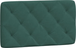 vidaXL - Hoofdbordkussen - 90 - cm - fluweel - donkergroen