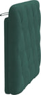 vidaXL - Hoofdbordkussen - 90 - cm - fluweel - donkergroen