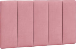 vidaXL - Hoofdbordkussen - 90 - cm - fluweel - roze