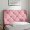 vidaXL - Hoofdbordkussen - 90 - cm - fluweel - roze