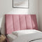 vidaXL - Hoofdbordkussen - 90 - cm - fluweel - roze