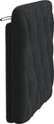 vidaXL - Hoofdbordkussen - 90 - cm - fluweel - zwart