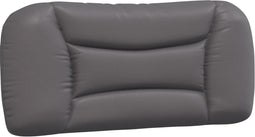 vidaXL - Hoofdbordkussen - 90 - cm - kunstleer - grijs