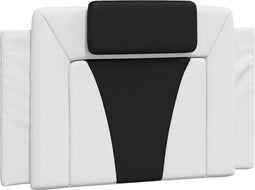 vidaXL - Hoofdbordkussen - 90 - cm - kunstleer - wit - en - zwart