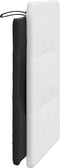 vidaXL - Hoofdbordkussen - 90 - cm - kunstleer - wit - en - zwart