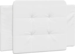 vidaXL - Hoofdbordkussen - 90 - cm - kunstleer - wit
