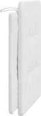 vidaXL - Hoofdbordkussen - 90 - cm - kunstleer - wit