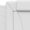 vidaXL - Hoofdbordkussen - 90 - cm - kunstleer - wit