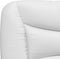 vidaXL - Hoofdbordkussen - 90 - cm - kunstleer - wit