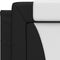 vidaXL - Hoofdbordkussen - 90 - cm - kunstleer - zwart - en - wit