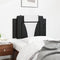 vidaXL - Hoofdbordkussen - 90 - cm - kunstleer - zwart - en - wit