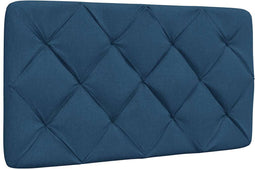 vidaXL - Hoofdbordkussen - 90 - cm - stof - blauw