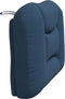 vidaXL - Hoofdbordkussen - 90 - cm - stof - blauw