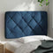 vidaXL - Hoofdbordkussen - 90 - cm - stof - blauw