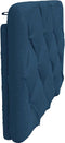vidaXL - Hoofdbordkussen - 90 - cm - stof - blauw