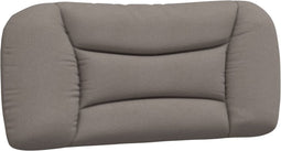 vidaXL - Hoofdbordkussen - 90 - cm - stof - taupe
