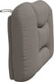 vidaXL - Hoofdbordkussen - 90 - cm - stof - taupe