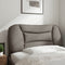 vidaXL - Hoofdbordkussen - 90 - cm - stof - taupe