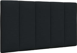 vidaXL - Hoofdbordkussen - 90 - cm - stof - zwart