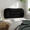 vidaXL - Hoofdbordkussen - 90 - cm - stof - zwart