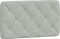 vidaXL - Hoofdbordkussen - 90 - cm - velvet - lichtgrijs