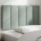 vidaXL - Hoofdbordkussen - 90 - cm - velvet - lichtgrijs