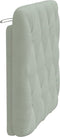 vidaXL - Hoofdbordkussen - 90 - cm - velvet - lichtgrijs