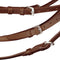 vidaXL - Hoofdstel - leer - met - gecombineerde - neusriem, - teugels - en - bit - bruin - pony