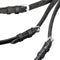 vidaXL - Hoofdstel - leer - met - gecombineerde - neusriem, - teugels - en - bit - zwart - cob