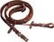 vidaXL - Hoofdstel - leer - met - gecombineerde - neusriem, - teugels - en - bit - bruin - cob