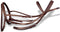 vidaXL - Hoofdstel - leer - met - gecombineerde - neusriem, - teugels - en - bit - bruin - pony