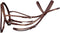 vidaXL - Hoofdstel - leer - met - gecombineerde - neusriem, - teugels - en - bit - bruin - cob