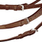 vidaXL - Hoofdstel - leer - met - gecombineerde - neusriem, - teugels - en - bit - bruin - cob