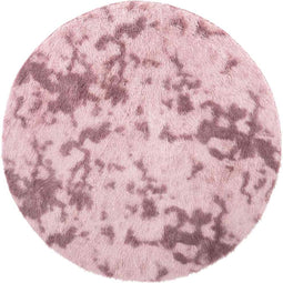 vidaXL - Hoogpolig - vloerkleed - NAVARRA - 100x100 - cm - polyester - stoffig - roze