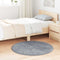 vidaXL - Hoogpolig - vloerkleed - NAVARRA - 100x100 - cm - polyester - zilvergrijs