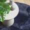 vidaXL - Hoogpolig - vloerkleed - NAVARRA - 100x100 - cm - polyester - marineblauw