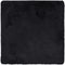 vidaXL - Hoogpolig - vloerkleed - NAVARRA - 120x120 - cm - polyester - zwart