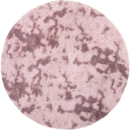 vidaXL - Hoogpolig - vloerkleed - NAVARRA - 120x120 - cm - polyester - stoffig - roze