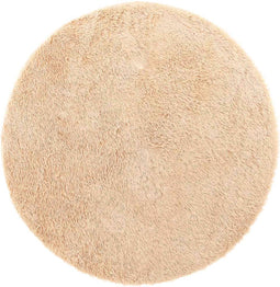 vidaXL - Hoogpolig - vloerkleed - NAVARRA - 120x120 - cm - polyester - beige