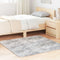 vidaXL - Hoogpolig - vloerkleed - NAVARRA - 120x120 - cm - polyester - lichtgrijs